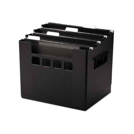 Tops Business Forms Pendaflex, Desktop File W/hanging Folders, Letter, Plastic, 12 3/4 X 10 X 11, Black 43013